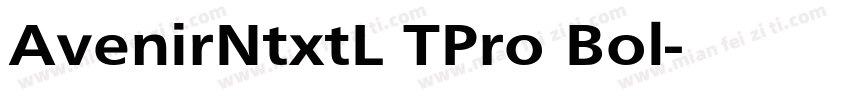 AvenirNtxtL TPro Bol字体转换
